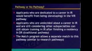 SIR-RFS Webinar (7/30/13): IR Training Pathways