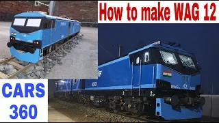 How to make WAG 12 locomotive || I.R. new electric locomotive || DIY  Model Train by Cardboard