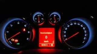 Opel Insignia 2.0 CDTI 160HP 0-200 km/h Acceleration Speedometer German Autobahn Full HD