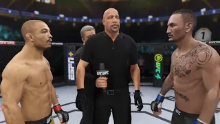 Jose Aldo vs Max Holloway UFC 4 Simulation (AI)