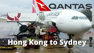 Super storm! TRIP REPORT Qantas QF118 Hong Kong to Sydney Airbus A330-200