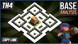 NEW 2024 TOWN HALL 4 (Th4) WAR BASE | With Link - coc 2024