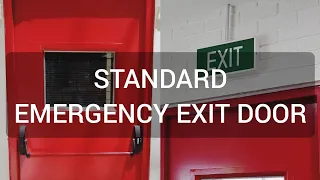 #safetytalk Standard emergency exit door (pintu darurat)
