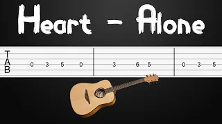 Alone - Heart  Guitar Tutorial, Guitar Tabs, Guitar Lesson (Fingerstyle)