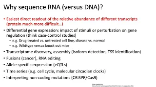 MCB 182 Lecture 9.1 - Introduction to RNA-seq, motivation