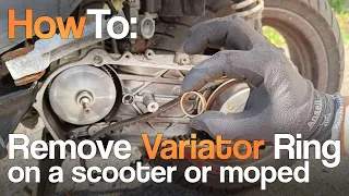 How to remove the variator ring on a scooter (Restrictor ring)