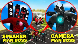 Drone Catches TITAN SPEAKER MAN vs TITAN CAMERA MAN IN REAL LIFE!! *SKIBIDI TOILET MOVIE*