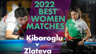 2022 Best Women Matches | Zlateva v Kibaroglu | European Championships | 10 ball