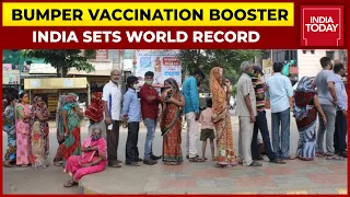 India Sets Vaccination World Record, Government Sets Target Of 100 Crore Jabs By October First Week