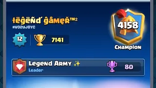 +7000 Trophies In clash Royale With Pekka Bridge Spam!