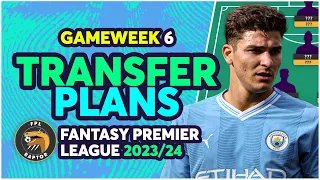 FPL GAMEWEEK 6 TRANSFER PLANS | ALVAREZ IN, JACKSON OUT? | Fantasy Premier League Tips 2023/24