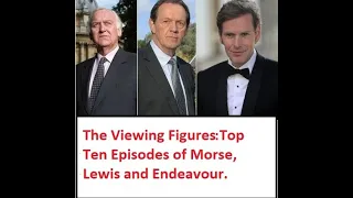 Top Ten Episodes Of Morse, Lewis and Endeavour according to Viewing Figures.