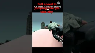 Full speed to jumping bike gta vice #shorts #gtavicecity #viralshorts #youtubeshorts #vicecity #gta5