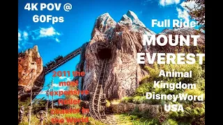 Expedition Everest Full Ride Front Seat on-ride 4K POV @ 60fps at Animal Kingdom DisneyWorld USA