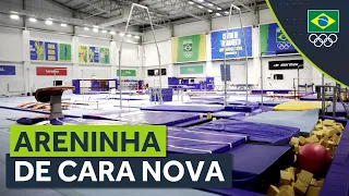 Centro de Treinamento da Ginástica Artística ganha novo visual com campanha do Manda Brasa, Brasil!