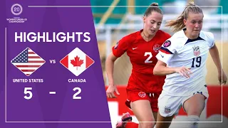 United States 5-2 Canada | 2023 Concacaf Women's Under-20 Championship