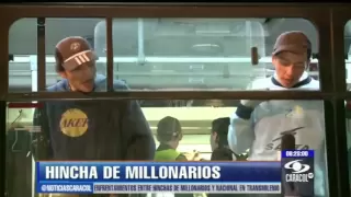 En 6 estaciones de TransMilenio se enfrentaron hinchas de Nacional y Millonarios