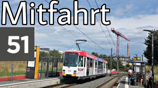 Straßenbahn Mainz | Mitfahrt | M8C | Linie 51 | Hochschule Mainz - Bismarckplatz