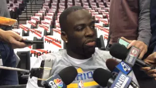 Warriors Draymond Green previews tonight's Game 4 against Trail Blazers