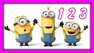 Minions Count 1 to 10  Despicable Me Minions Kids Learn 123, Kids Learning Video One to Ten