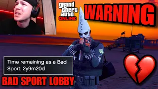 I GOT LOCKED IN A BAD SPORT LOBBY in GTA Online...💔 (i called rockstar games)