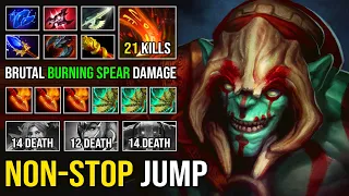 Epic Carry Huskar Brutal Burning Spear Damage & Full Aghanim Build Nonstop Jump Deleted Enemy Dota 2