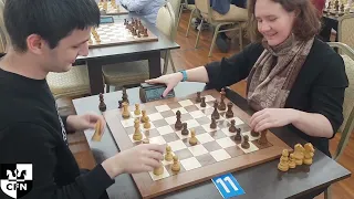 Bolshevik (1226) vs E. Zakharova (1807). Chess Fight Night. CFN. Blitz