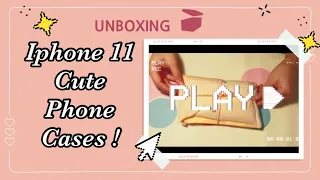 UNBOXING IPHONE 11 CUTE PHONE CASES 💜📦📱