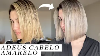 COMO MATIZO MEU CABELO EM CASA - TIRANDO O AMARELO