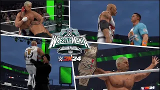 Roman Reigns vs Cody Rhodes - Wrestlemania XL on WWE2K24