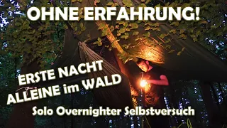 Meine erste Nacht alleine im Wald | 16h Solo Overnighter Selbstversuch