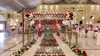 Elegent Barat Setup with Red and White Colour