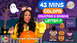 Learn Letters | Halloween Special | Letter P | Counting 1-10 | Songs for Kids  | Halloween For Kids