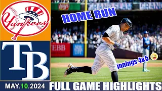Yankees vs Rays (05/10/24))[4 + 5 INNINGS] Game Highlights | MLB Season 2024