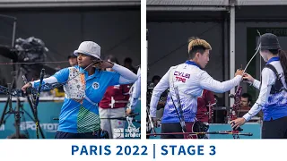 India v Chinese Taipei – recurve women team gold | Paris 2022 World Cup S3