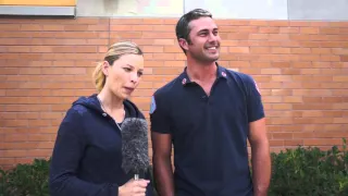 Taylor Kinney, Lauren German on 'Chicago Fire' set