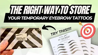 A MUST TRY Lifehack For Using Temporary Eyebrow Tattoos Stickers!