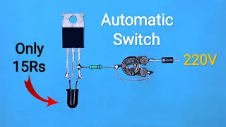 Diy 220V Automatic ON And Automatic OFF Switch..Dark Sensor Without LDR..Automatic Street Light..