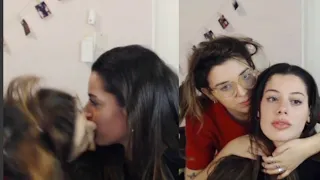 Mili Gesualdo le da un beso a Sofi Santos 😍♥ -Stream Sofili 26/06/2022