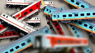 Make a longest toy train, model train set|| LHB BLUE RED ORANGE