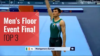 Top 3 in Men's Floor Final - 2022 Baku Gymnastics Apparatus World Cup