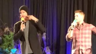 [NJCON '14] My mom asks Jared Padalecki about Saxx and how long his... average work day is