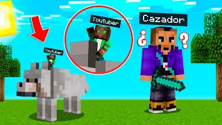 DESAFIO MINI YOUTUBER VS CAZADOR EN MINECRAFT!