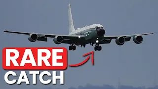 🔴 RARE RC-135 at Manchester Airport @ 1hr 40min