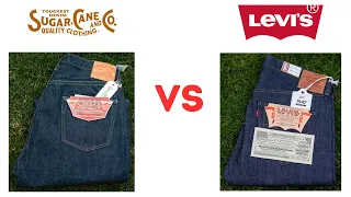 Sugar Cane 1947 Selvedge Denim Review and comparison with a pair of Japanese  Levi´s 501 1947