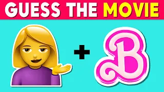 Guess the MOVIE by Emoji? 🎬🍿 | Mario,Barbie,  Sing 2, The Little Mermaid 2023, Ruby Gillman