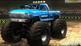 Bigfoot #1 freestyle Monster Truck Destruction. No talking.