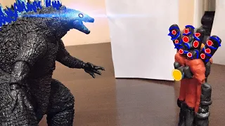 Infected Titan Speaker man Vs Godzilla (part 2)