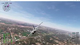 F18 short flight