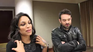 Daredevil's Rosario Dawson and Charlie Cox Talk about their Hit Show!